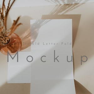 Zazzle Trifold Letter Fold Mockup, Trifold Mockup, Zazzle Mockup, Matrimonio Trifold Mockup, Boho Mockup, Matrimonio Cancelleria Mockup, Mockup, B1