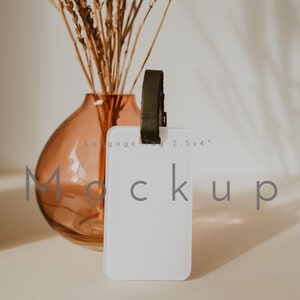 Zazzle Luggage Tag Mockup, Luggage Tag 2.5x4&quot; Mockup, Zazzle Mockup, Tag Mockup, 2.5x4&quot; Tag Mockup, Mockup Tag, Boho Tag Mockup, Mockup, B1