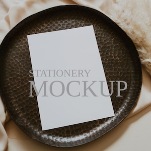 Silk- Invitation Mockup, Wedding Invitation Mockup, Wedding Stationery Mockup, Stationery Mockup, Greeting Card Mockup, 5x7 Card Mockup