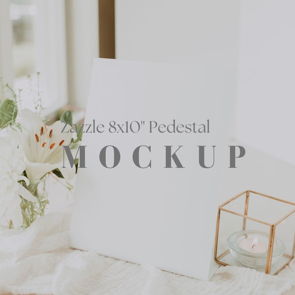 8x10" Zazzle Pedestal Mockup, Zazzle Pedestal Mockup, 8x10" Pedestal Mockup, Pedestal Mockup, Sign Mockup, Zazzle Sign Mockup, Mockup