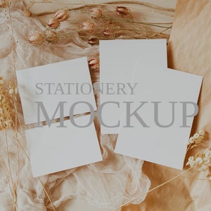 Boho Wedding Suite Mockup, Wedding Suite Mockup, Wedding Invitation Mockup, Wedding Card Mockup, Greeting Card Mockup,5x7 Card Mockup