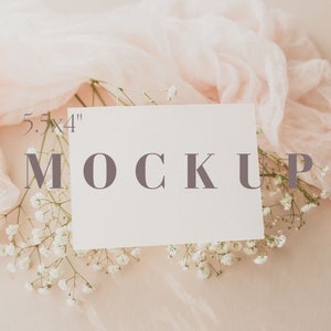 5.5x4" Greeting Card Mockup, 5.5x4" Details Card Mockup, 5.5x4" Card Mockup, 5.5x4" Wedding Card Mockup, Wedding Card Mockup, Card Mockup