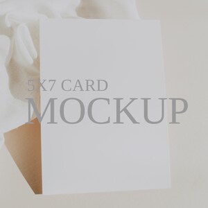 Minimalist Wedding Invitation Mockup, Invitation Mockup, Wedding Stationery Mockup, Stationery Mockup, 5x7 Card Mockup, Wedding Card Mockup