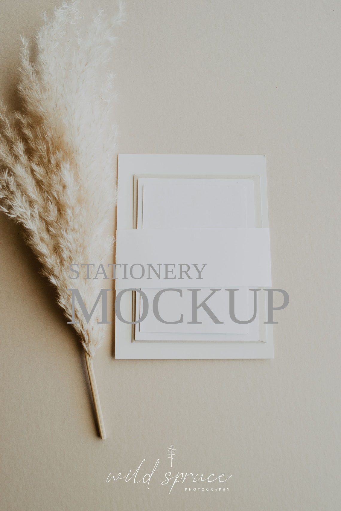 Download Invitation Mockup Wedding Stationery Mockup Belly Band | Etsy