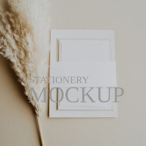 Einladung Mockup, Hochzeit Briefpapier Mockup, Bauchband Mockup, Briefpapier Mockup, Hochzeitskarte Mockup, 5x7 Karte Mockup, Einladung MockUp