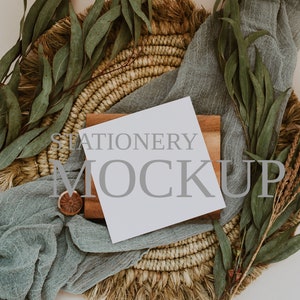 Vierkante kaart mockup, briefpapier mockup, bruiloft briefpapier mockup, bruiloft kaart mockup, kaart mockup, vierkante kaart mockup, mock up, S01