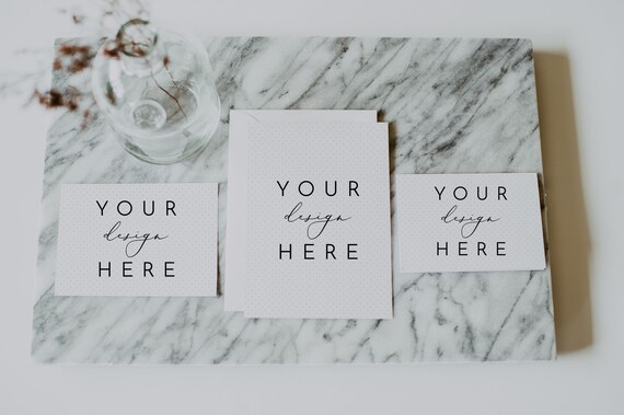 Prairie Wedding Set Mockup Wedding Mockup Minimalist Card Etsy