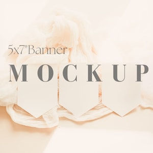 5x7" Banner Mockup, Banner Mockup, 5x7" Karten Mockup, Karten Mockup, 5x7" Mockup, Erster Geburtstag Banner Mockup, Geburtstag Banner Mockup, Mockup