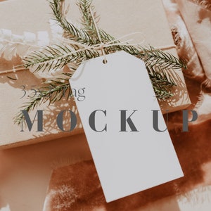 Weihnachtsgeschenkanhänger Mockup, Geschenkanhänger Mockup, Zazzle Geschenkanhänger Mockup, Zazzle Weihnachtsgeschenkanhänger Mockup, Geschenkanhänger Mockup, Tag Mockup