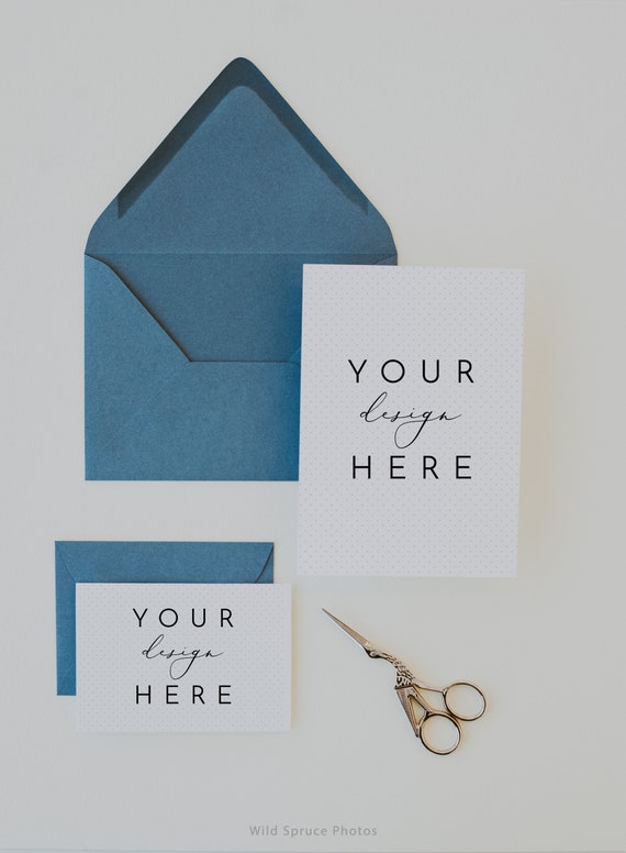 Wedding Invitation Mockup Card Mockup Set Greeting Card Etsy