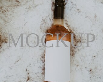 Minimal Wine Label Mockup, 3x4" PSD (Digital Download)