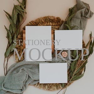 Makieta Sage Green Wedding Suite, Makieta Wedding Suite, Makieta karty ślubnej, Makieta zaproszenia ślubnego, Makieta papeterii, Karta 5x7, S01