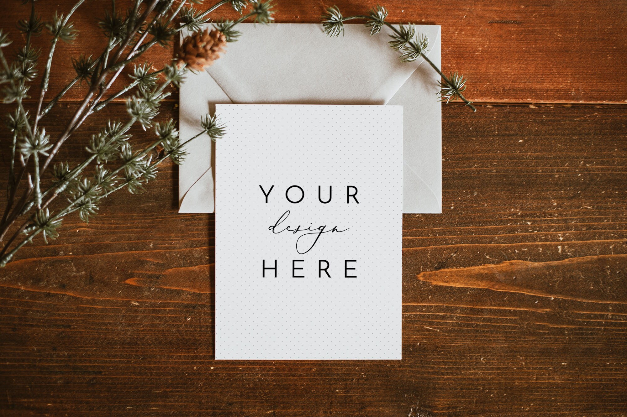 Download Holiday Invitation Mockup Mockup Christmas Blank Card Etsy
