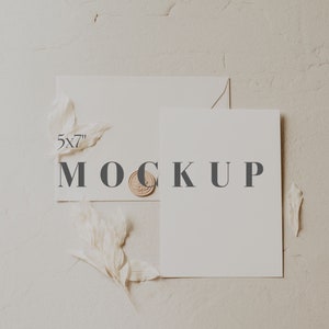 5x7&quot; Wedding Invitation Mockup, 5x7&quot; Invitation Mockup, 5x7&quot; Mockup, Wedding Card Mockup, 5x7&quot; Wedding Card Mockup, White Wedding Mockup