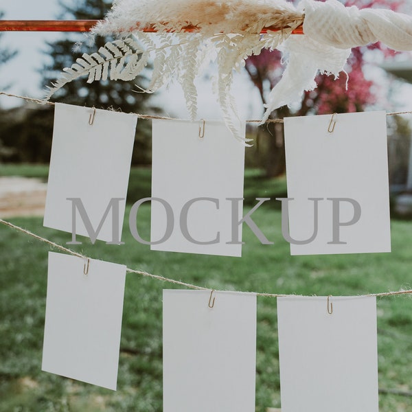 Card Seating Chart Mockup, Wedding Seating Chart Mockup, Wedding Stationery Mockup, Wedding Sign Mockup, 5x7" Card Mockup, Card Mockup