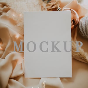 Christmas  Invitation Mockup, Christmas invitation Mockup, Christmas Card Mockup, Card Mockup, Stationery Mockup, Wedding Stationery Mockup