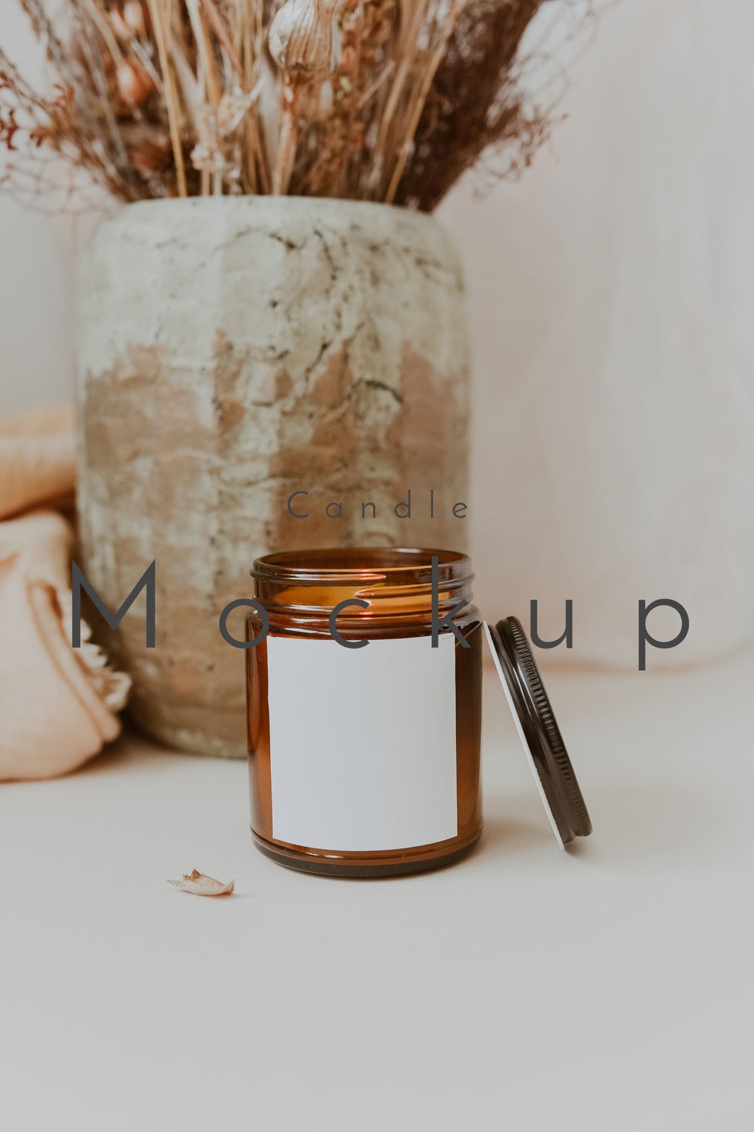 Boho Candle Mockup Zazzle Candle Mockup. Candle Label Mockup Etsy