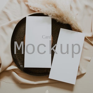 Modern Wedding Program Mockup – 4x8Actually Hand Made