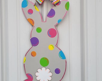Easter Door Hanger | Easter Bunny Door Hanger | Rabbit Door Hanger  | Bunny Door Hanger | Spring Door Hanger | Spring Sign | Bunny Sign