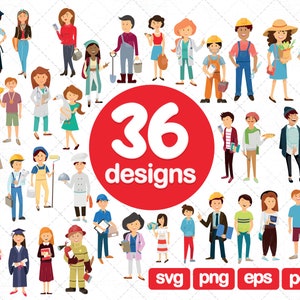 36 Arbeiter Clipart Bundle, Bau, Gesundheitswesen, Jobs Clipart, Post, Arbeiter, Krankenschwester, Arzt, Beruf Clipart, Clipart png 300 dpi
