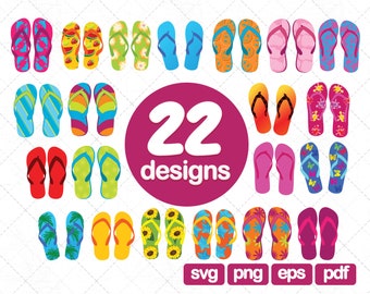 22 Flip Flops Clipart