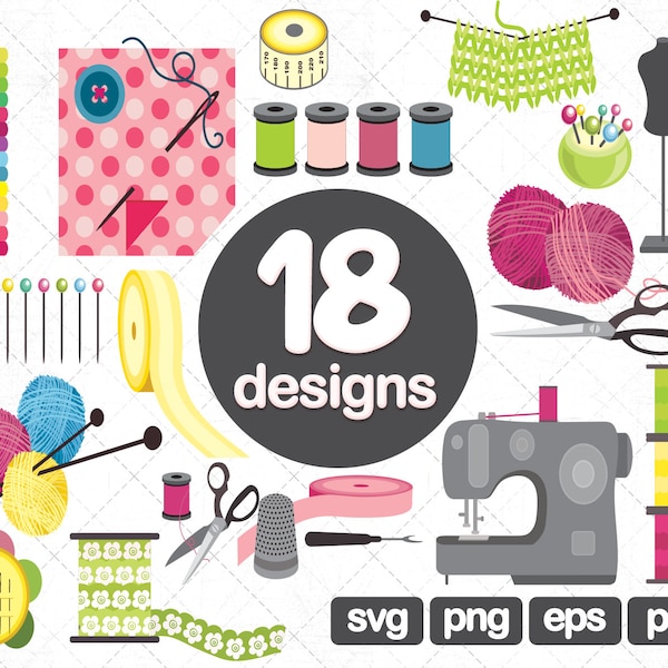 18 Sewing Clipart