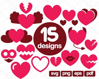 15 cliparts coeurs SVG, svg coeurs, images coeur, coeur SVG, clipart coeur, coeur PNG, coeurs jpg, coeurs png, coeur jpg, graphique