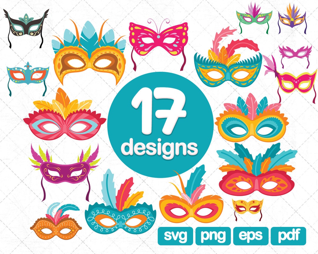 17 Carnaval Mask SVG Carnival Mask Svg Mardi Gras Mask Svg - Etsy Canada