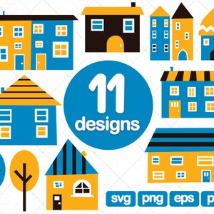 11 House clipart, House png, House graphic, House vector, House illustration, House printable, House print, Home, png, eps, cricut