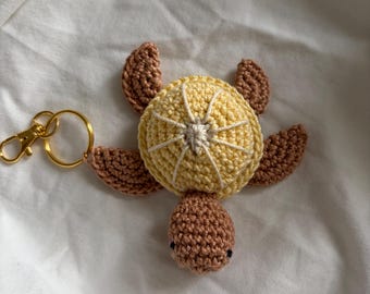 Lemon/Lime Turtle Crochet Keychain