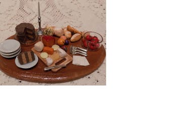 1:12 Miniature Artist Food Display Collectable