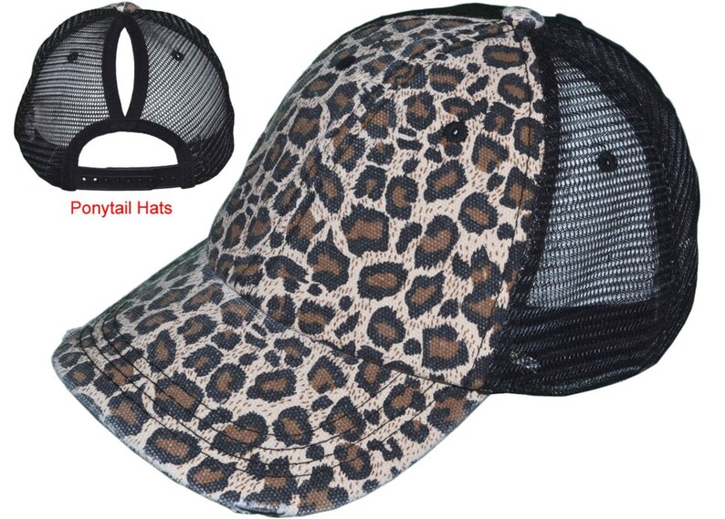 Monogrammed Leopard Hat Womens Hat Trucker Hat Custom Hat Leopard Hat