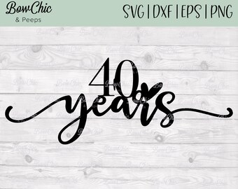 Free Free 127 40Th Wedding Anniversary Svg SVG PNG EPS DXF File