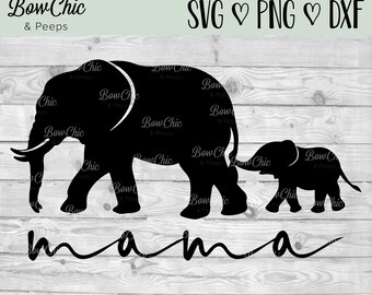 Download Mama Elephant Svg Etsy