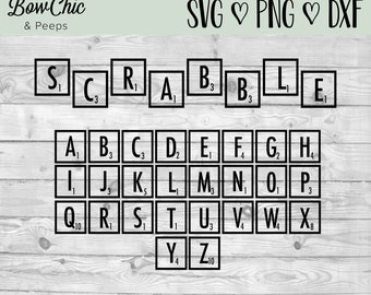 Scrabble Tiles Svg Etsy
