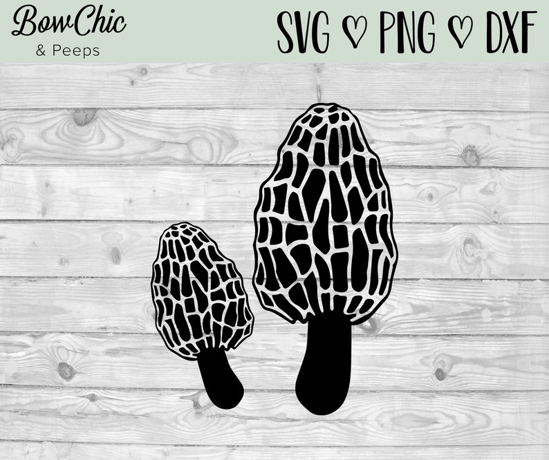 Morel Mushrooms SVG Morel Mushrooms Cut File Morel Hunter