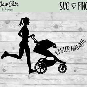 Mamá corredora SVG / Mamás que corren SVG / Cochecito para correr svg / Mamá más rápida SVG / Mamá corriendo svg / Regalos para corredores / Corredor / Correr svg