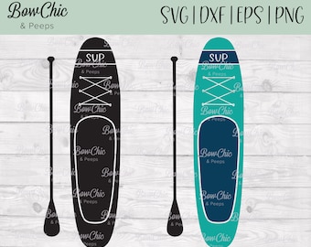 Stand Up Paddle Board SVG | SUP svg | Stand Up Paddle Board Clip Art | Paddle Board svg | Seeleben | Paddleboard svg
