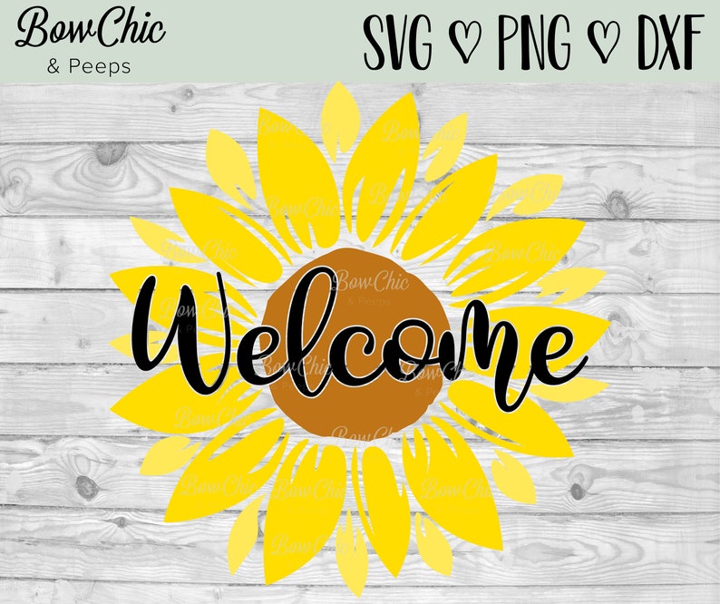 Free Free 143 Sunflower Welcome Svg SVG PNG EPS DXF File