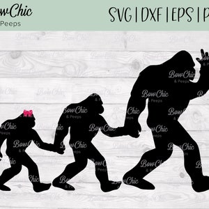 Bigfoot Dad SVG / Dad of Two svg / Dad of Girl svg / Daddy Big Foot svg / Bigfoot SVG / Baby Big Foot svg / Cut File / Bigfoot / Big Foot