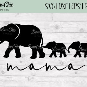 Mama Elephant svg | Mama svg | Mom and Baby Elephant svg | Elephant svg | Mother | Mommy | Mom SVG | Mom Life svg | vector design