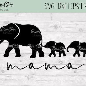 Mama Elephant svg | Mama svg | Mom and Baby Elephant svg | Elephant svg | Mother | Mommy | Mom SVG | Mom Life svg | vector design