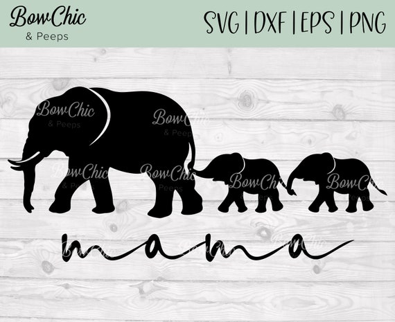 Download Mama Elephant Svg Mama Svg Mom And Baby Elephant Svg Etsy