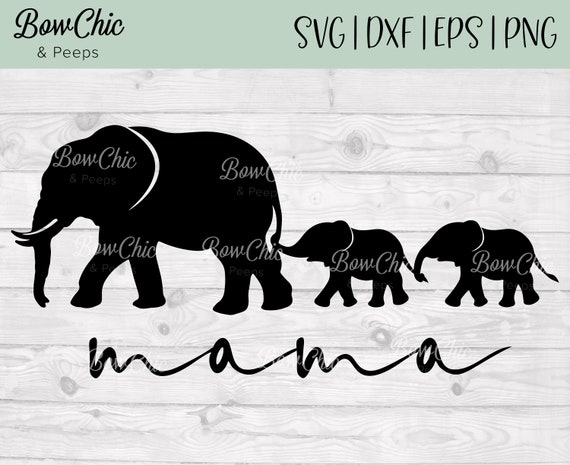 Download Mama Mom And Baby Elephant Svg