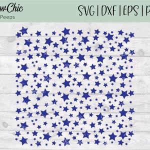 Sterren SVG | Sterpatroon SVG | Sterrenhemels SVG | Naadloos sterrenpatroon | Vier juli | 4 juli | 4 juli | Cricut | Vectorontwerp
