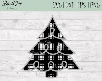 Christmas Tree SVG | Plaid Christmas Tree svg | Farmhouse Christmas SVG | Buffalo Plaid SVG | Rustic Christmas svg | Christmas svg | Holiday