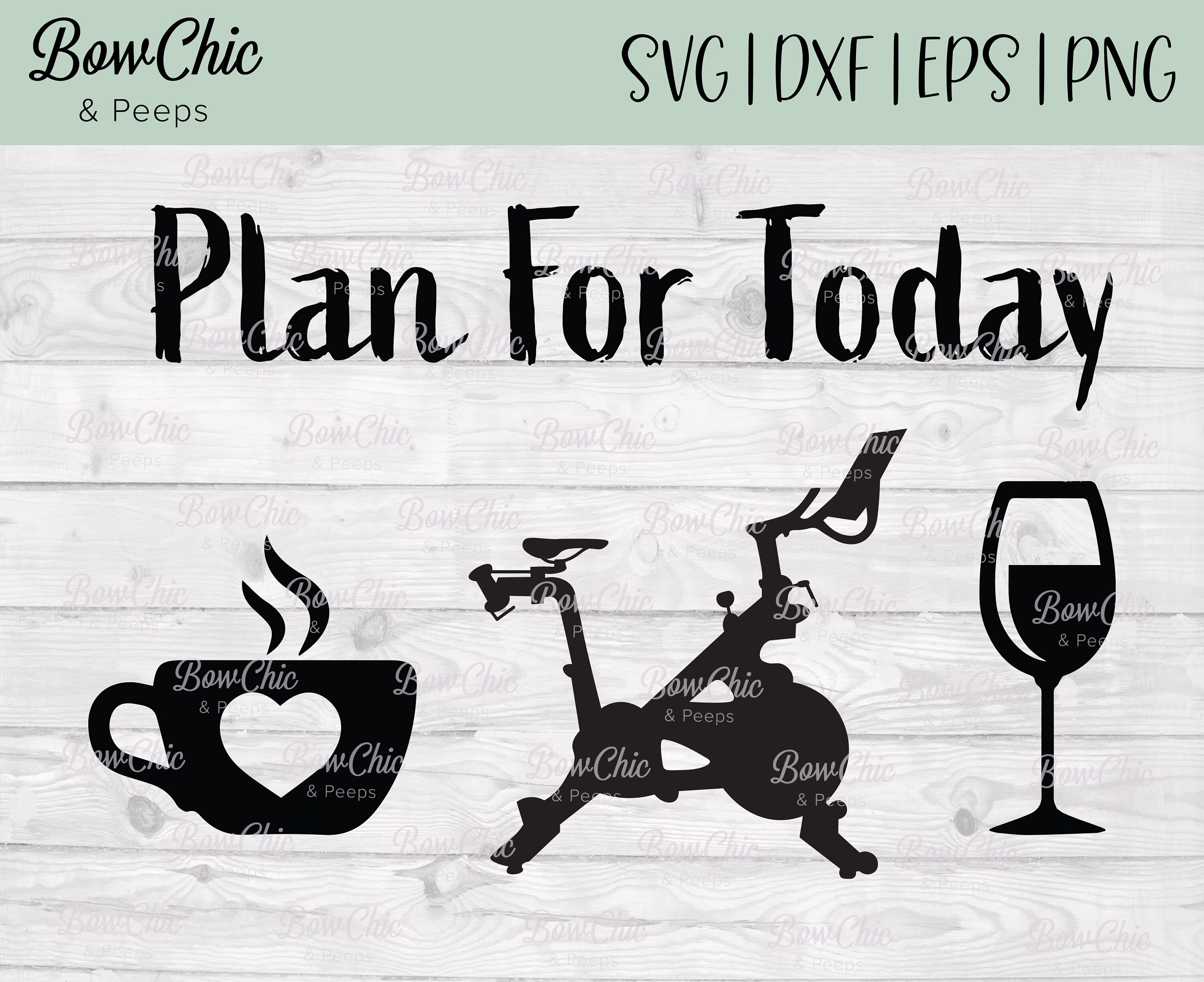 Peloton SVG Plan For Today SVG Cycling svg coffee | Etsy