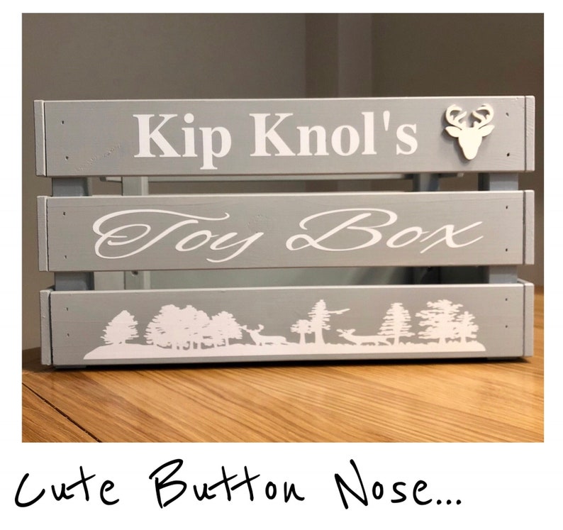 Personalised Large Wooden Toy Crate Etsy