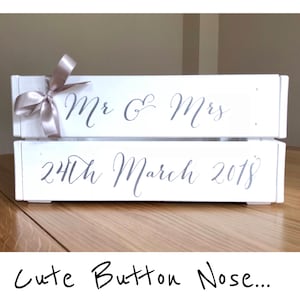 Personalised Wedding Crate
