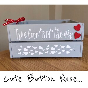 Personalised Valentines/ Anniversary Wooden Crate